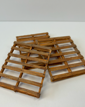 3 Miniature Wooden Pallets Terrain