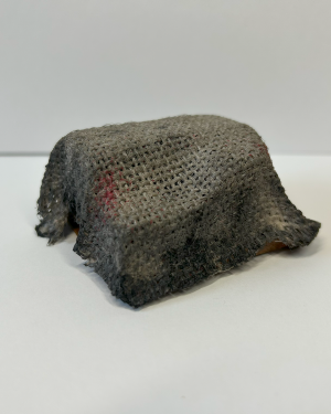 Covered Storage Terrain – Blood-Splattered Hessian on Pallet Base